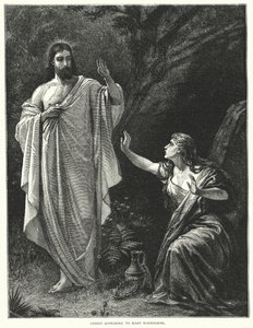 Kristus se zjevuje Marii Magdaleně (rytina) od English School