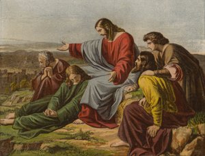 Kristus plačící nad Jeruzalémem (chromolitho) od English School