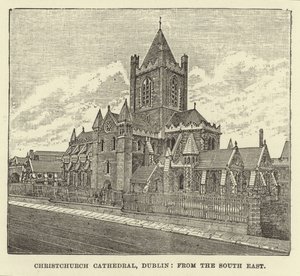 Katedrála Christchurch, Dublin, z jihovýchodu od English School