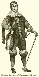 Kristián IV., král dánský; Zemřel 1649 od English School