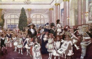 Vánoční slavnosti pro děti, hotel Savoy (barevné lito) od English School