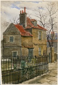 Church Cottage, Church Passage, St Marys Churchyard, Islington (wc na papíře) od English School