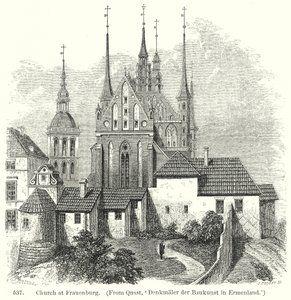 Kostel ve Frauenburgu (rytina) od English School