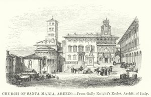 Kostel Santa Maria, Arezzo (rytina) od English School