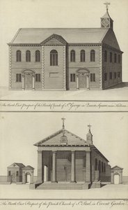 Kostel St George, Queen Square, poblíž Holborn a Church of St Paul, Covent Garden