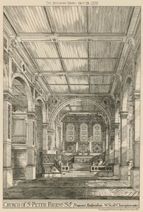 Kostel svatého Petra, Regent Square, Londýn, navrhovaná obnova od English School