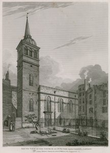 Kostel svatého Petra na Cornhill, Londýn od English School
