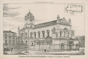 Kostel Oratory Brompton od English School
