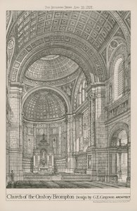Kostel Oratory Brompton od English School