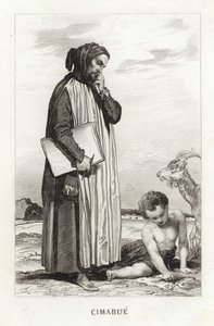 Cimabue objevuje Giotta od English School