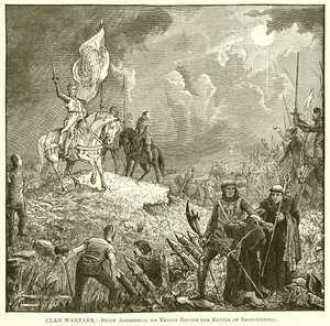 Clan Warfare.-- Bruce oslovuje své jednotky před bitvou u Bannockburnu