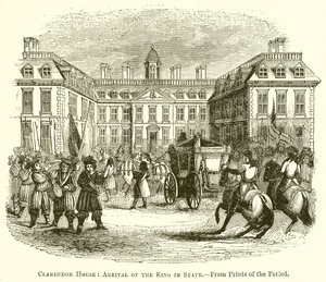 Clarendon House: Příjezd krále ve státě od English School