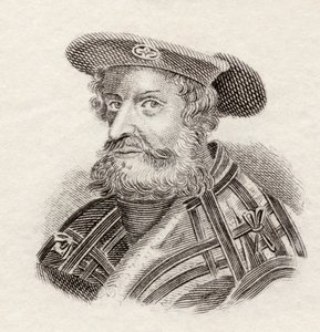 Claudius Ptolemaeus, nebo Ptolemaios, 1825 (rytina) od English School