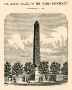 Kleopatrina jehla; Obelisk vztyčený na nábřeží Temže, 12. září 1878 od English School