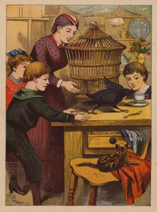 Chytré triky (barevná litografie) od English School