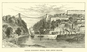 Visutý most Clifton z Ashton Meadow od English School