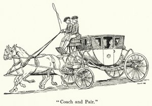 "Coach and Pair" (litho) od English School