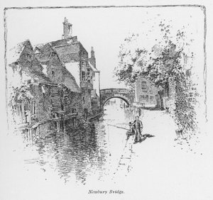 Trénink: Newbury Bridge (litho) od English School