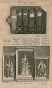 Rakve v královské hrobce od English School