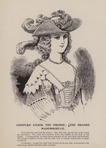 Kadeřnice za Frondy, Grande Mademoiselle (rytina) od English School