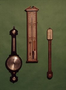 Sbírka viktoriánských barometrů, c.1880 od English School
