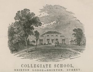 Collegiate School, Brixton Lodge, Brixton, Surrey od English School