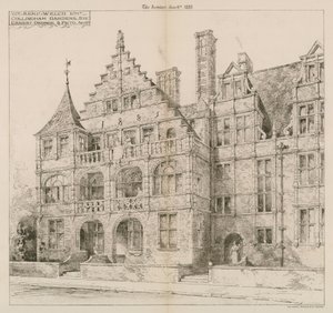 Collingham Gardens, Kensington, Londýn od English School