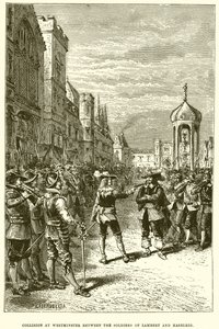 Srážka ve Westminsteru mezi Soldiers of Lambert a Haselrig od English School