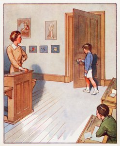 Příkazy: (barevná litografie) od English School