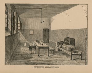 Odsouzená cela ve věznici Newgate od English School