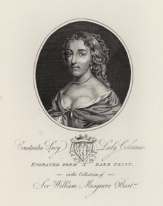Constantia Lucy, Lady Colerane (rytina) od English School