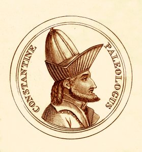 Constantine Paleologus, ilustrace z The Universal Historical Dictionary od George Crabba, publikovaná v roce 1825 (digitálně vylepšený obrázek) od English School