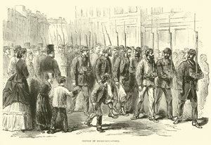 Konvoj dezertérů, Paříž, říjen 1870 od English School