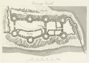 Conway Castle (rytina) od English School