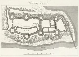 Conway Castle (rytina) od English School