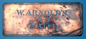 Měděná šablona W. Arnoldse A,1 Match (měď) od English School