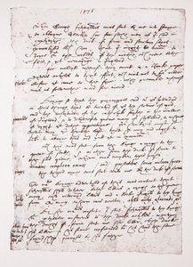 Kopie holografické poznámky Johna Hawkinse, pokud jde o jeho jednání se Španělskem, 1576 od English School
