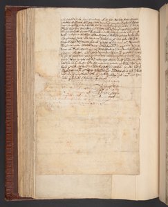 Kopie dopisu lady Elizabeth Comptonové, později hraběnky z Northamptonu, jejímu manželovi, Harley MS 7003, f.158v (pero a inkoust na papíře) od English School