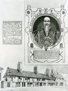 Cornelius Van Dun (1483-1577) Památník a chudobinec, 1798 od English School