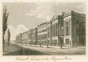 Cornwall Terrace, Regents Park, Londýn od English School