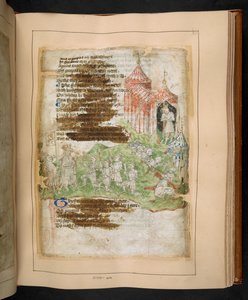 Cotton MS Tiberius A VII/1 fol. 75r, konec 15. století (pergamen) od English School