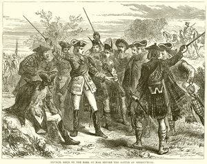 Rada pořádaná hrabětem z Mar před bitvou u Sheriffmuir od English School