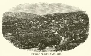 Země kolem Nazaretu (rytina) od English School