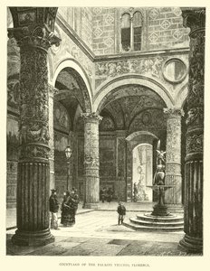 Nádvoří Palazzo Vecchio, Florencie od English School