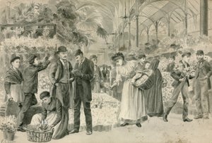 Covent Garden, Londýn (čb na papíře) od English School