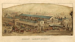 Covent Garden Market, Londýn (wc na papíře) od English School