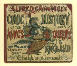 Obálka komiksu Alfred Crowquills Historie anglických králů a královen (akvatinta) od English School
