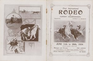 Obálka programu pro první mezinárodní Rodeo od English School
