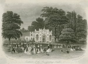 Cremorne Gardens, Londýn: exteriér hodovní síně od English School
