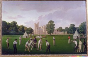 Kriket v Canford Manor, 1855 od English School